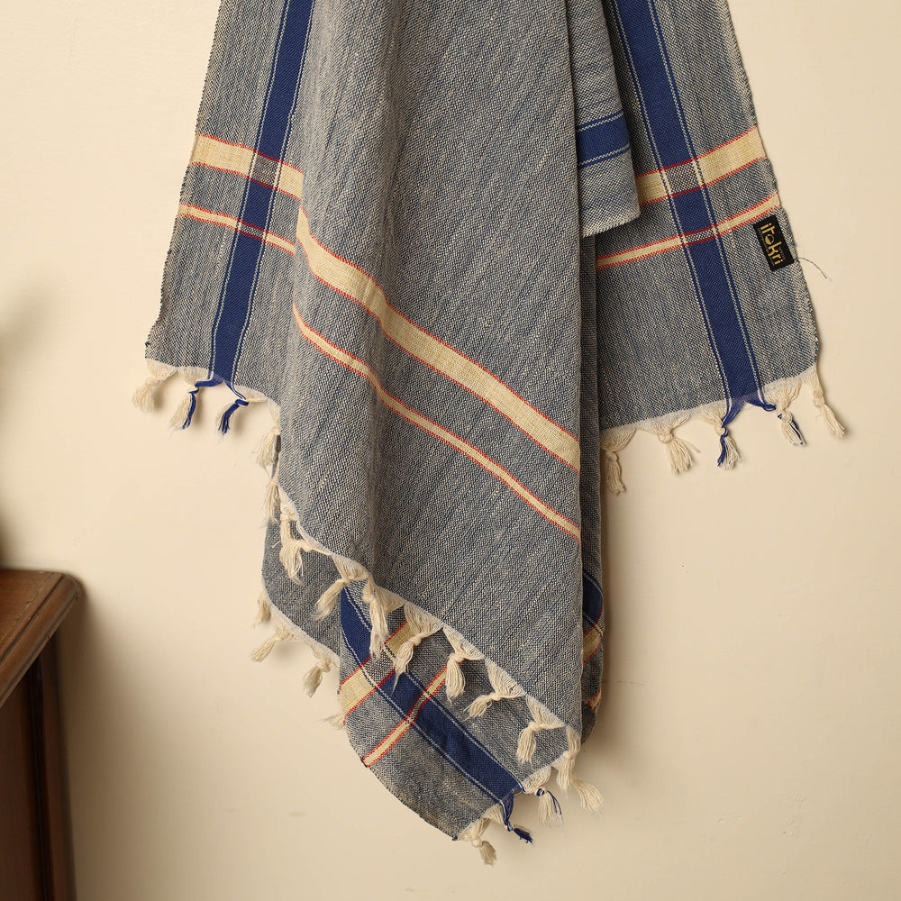 Grey - Handloom Fine Cotton Plain Bath Towel 89