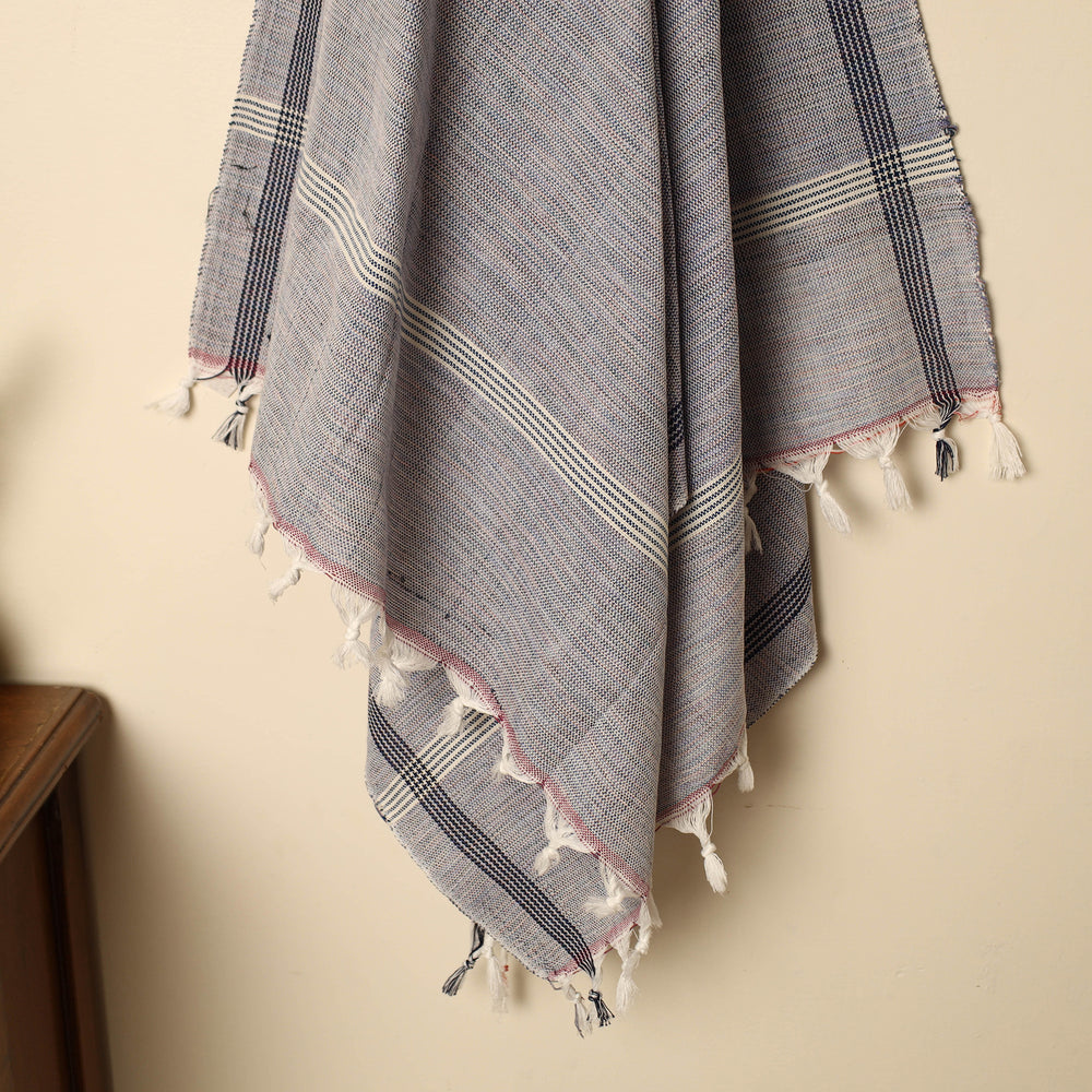 Grey - Handloom Fine Cotton Plain Bath Towel 90