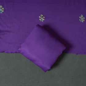 Kashmiri Aari Hand Embroidered Pure Merino Wool Unstitched Dress Material: Kurta, Bottom with Dupatta 18