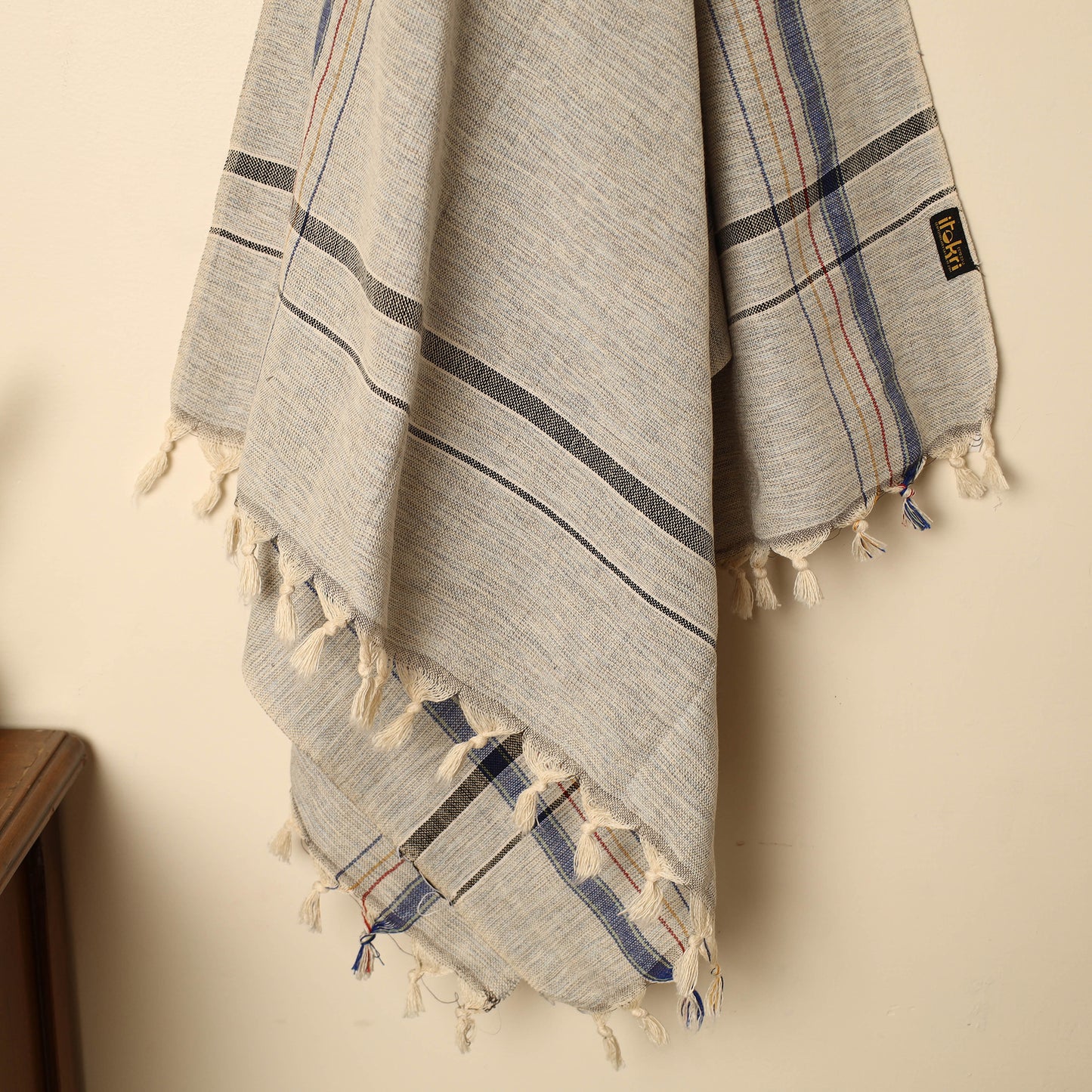 Grey - Handloom Fine Cotton Plain Bath Towel 91