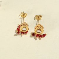 Tribal Handmade Stud Earrings with Kundan & Beadwork 26