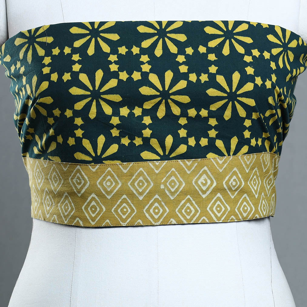 Block Print Cotton Pipad Blouse Piece 159