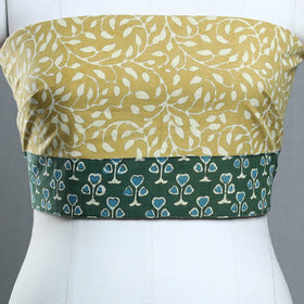 Yellow - cotton pipad blouse piece 160 - handcrafted