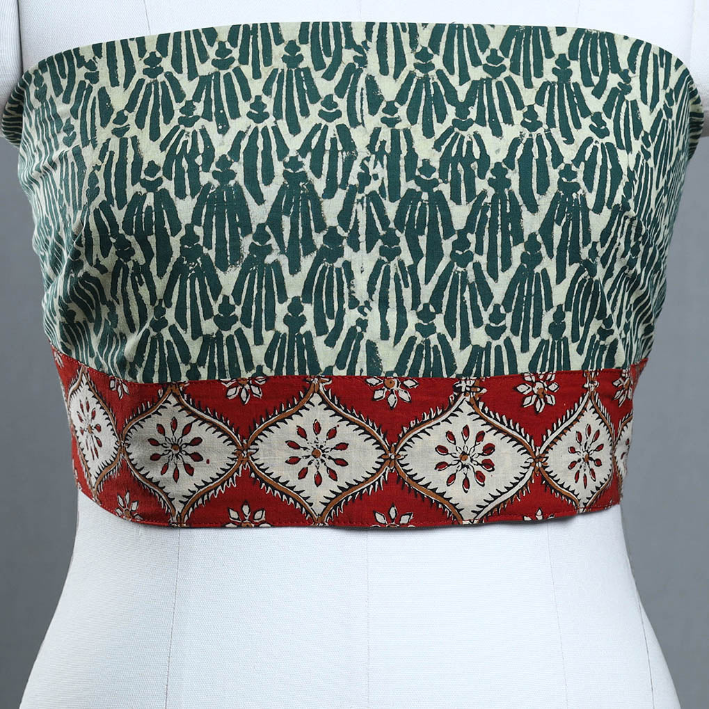 Block Print Cotton Pipad Blouse Piece 163