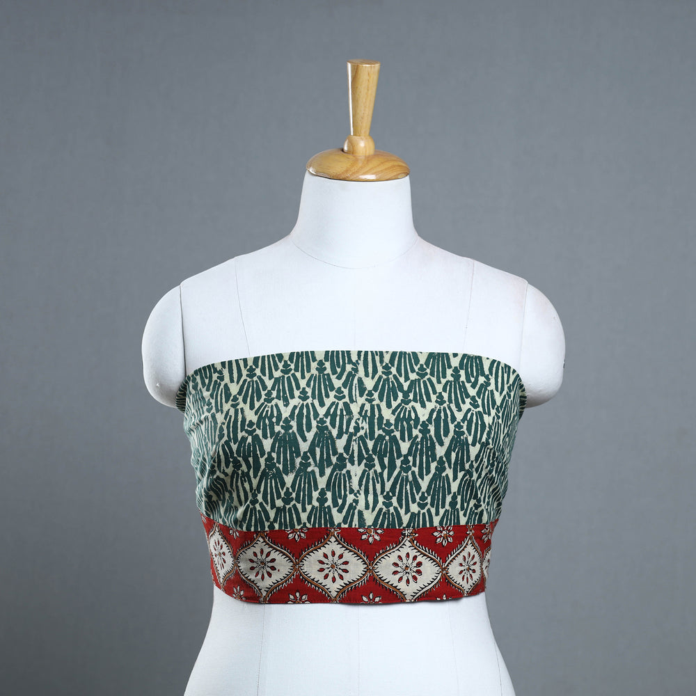 Block Print Cotton Pipad Blouse Piece 163