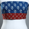 Blue - Block Print Cotton Pipad Blouse Piece 168