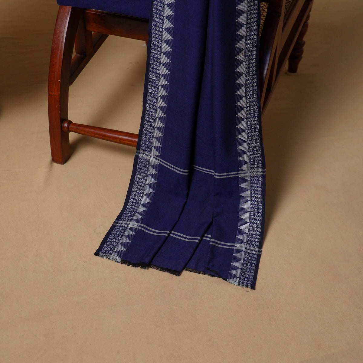 Floral Sanganeri Block Print Cotton Unstitched Dress Material: Kurta, Bottom & Dupatta with Jewellery 03