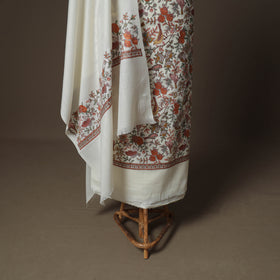 Woolen Heavy Embroidered Unstitched Dress Material: Kurta, Bottom & Dupatta 23