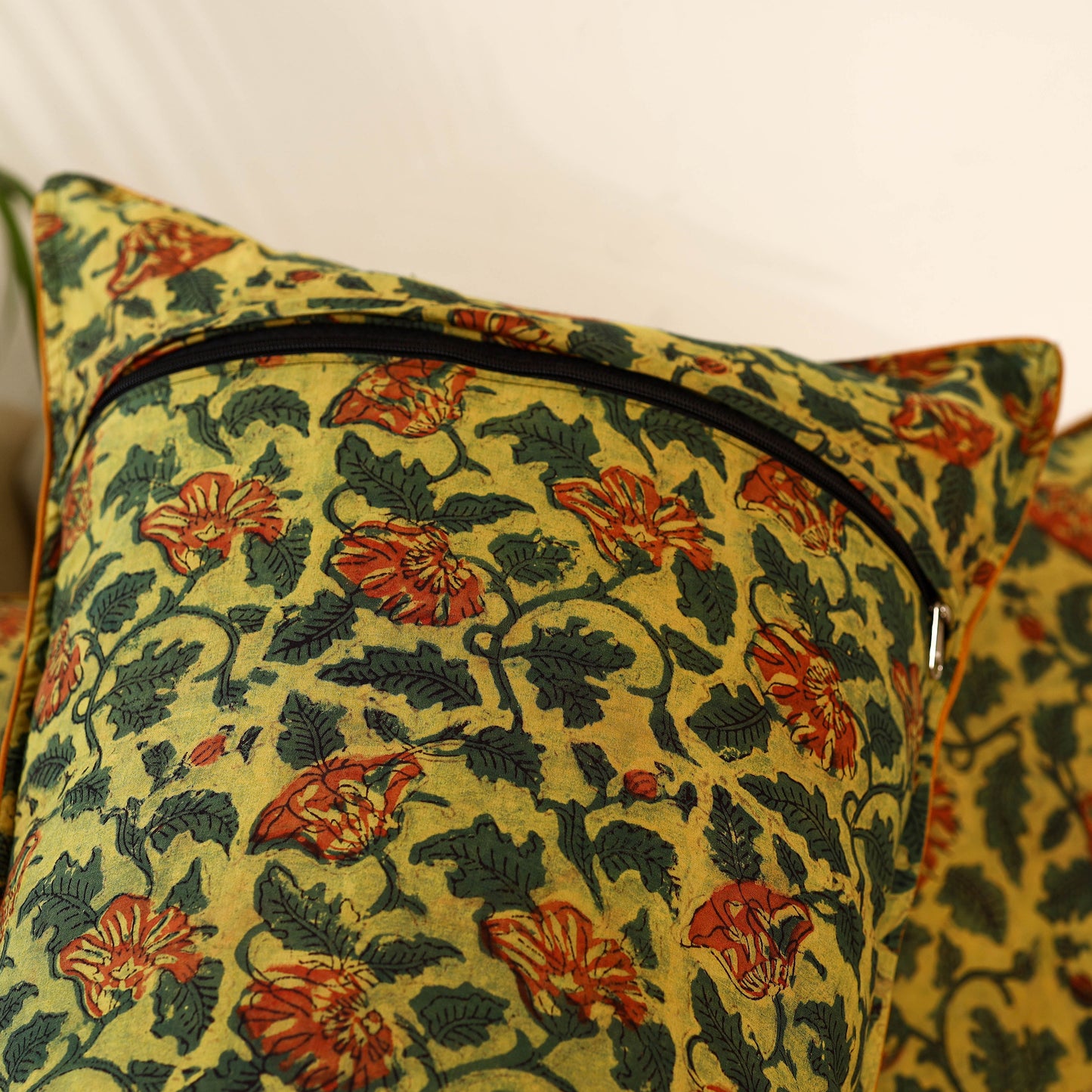 Yellow - set of 2 jahota cotton pillow covers 09