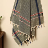 Grey - Handloom Fine Cotton Plain Bath Towel 103