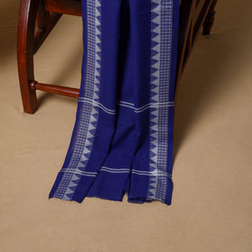 Blue - Floral Sanganeri Block Print Cotton Unstitched Dress Material: Kurta, Bottom & Dupatta with Jewellery 05