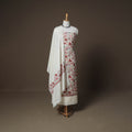 Woolen Heavy Embroidered Unstitched Dress Material: Kurta, Bottom & Dupatta 25