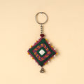 Buy Handmade Lambani Embroidery Mirror Work Keychain Online at iTokri.com