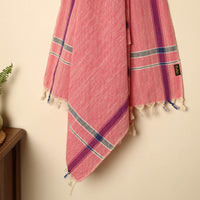 Pink - Handloom Fine Cotton Plain Bath Towel 107