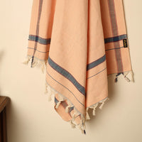 Orange - Handloom Fine Cotton Plain Bath Towel 109