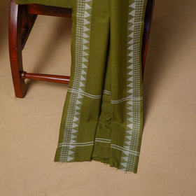 Floral Sanganeri Block Print Cotton Unstitched Dress Material: Kurta, Bottom & Dupatta with Jewellery 06