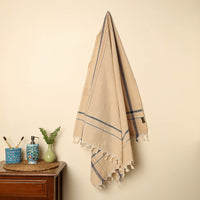 Yellow - Handloom Fine Cotton Plain Bath Towel 110