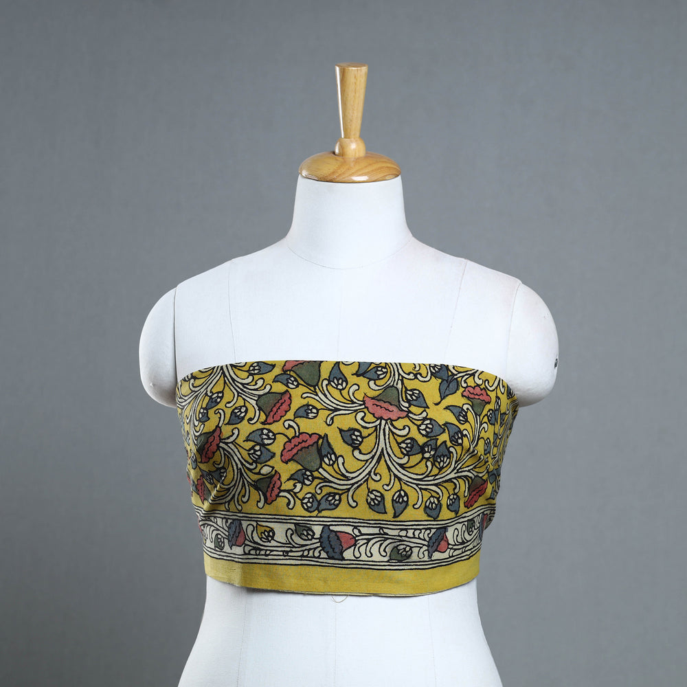 Handpainted Cotton Kalamkari Blouse Piece 03