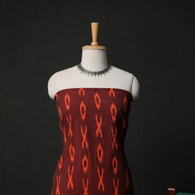 Pochampally Ikat Weave 3pc Cotton Unstitched Dress Material Suit Set 03