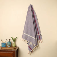 Purple - Handloom Fine Cotton Plain Bath Towel 112