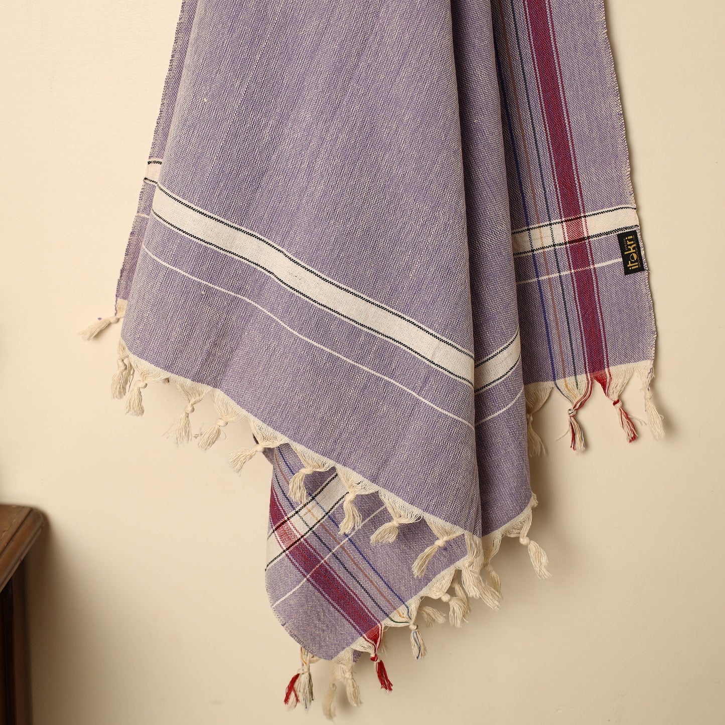 Purple - Handloom Fine Cotton Plain Bath Towel 112