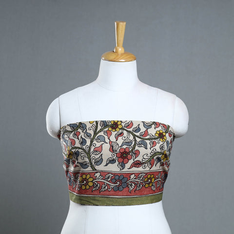 Handpainted Cotton Kalamkari Blouse Piece 06