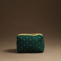 Green - Handmade Cotton Toiletry Pouch 06