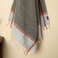 Grey - Handloom Fine Cotton Plain Bath Towel 115