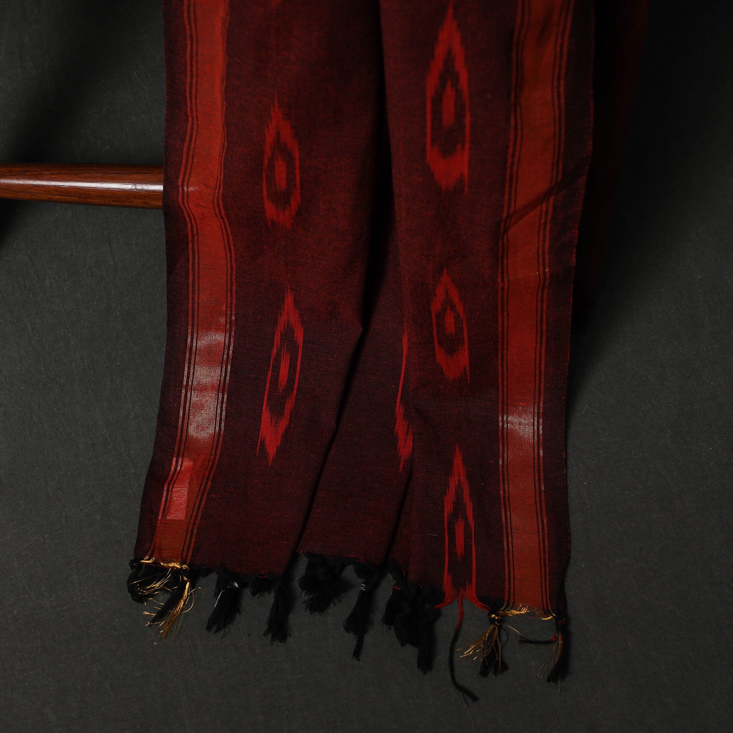 Pochampally Ikat Weave 3pc Cotton Unstitched Dress Material Suit Set 02