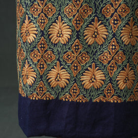 Kashmiri Aari Hand Embroidered Pure Merino Wool Unstitched Dress Material: Kurta, Bottom with Dupatta 26