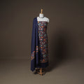 Woolen Heavy Embroidered Unstitched Dress Material: Kurta, Bottom & Dupatta 28