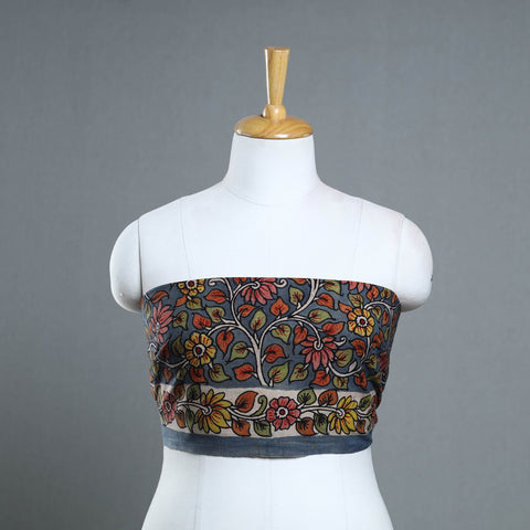 Handpainted Cotton Kalamkari Blouse Piece 17