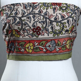 Buy Multicolor Handpainted Cotton Kalamkari Blouse Piece