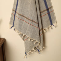 Grey - Handloom Fine Cotton Plain Bath Towel 120