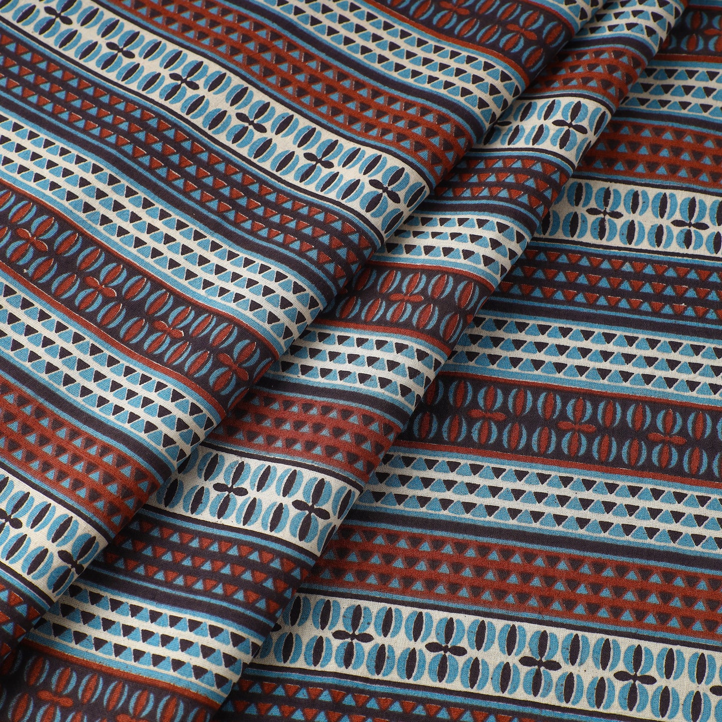 Multicolor - Kalamkari Printed Cotton Fabric 17