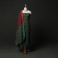 Pochampally Ikat Weave 3pc Cotton Unstitched Dress Material Suit Set 01