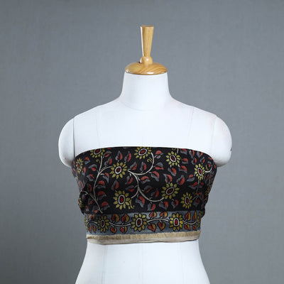 Handpainted Chanderi Silk Kalamkari Blouse Piece 27