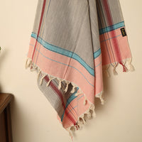 Grey - Handloom Fine Cotton Plain Bath Towel 124