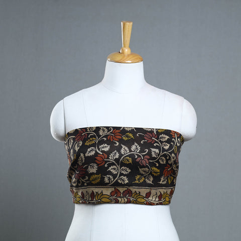 Handpainted Chanderi Silk Kalamkari Blouse Piece 30