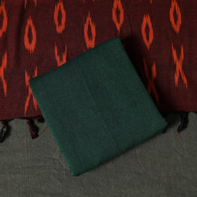 Pochampally Ikat Weave 3pc Cotton Unstitched Dress Material Suit Set 01
