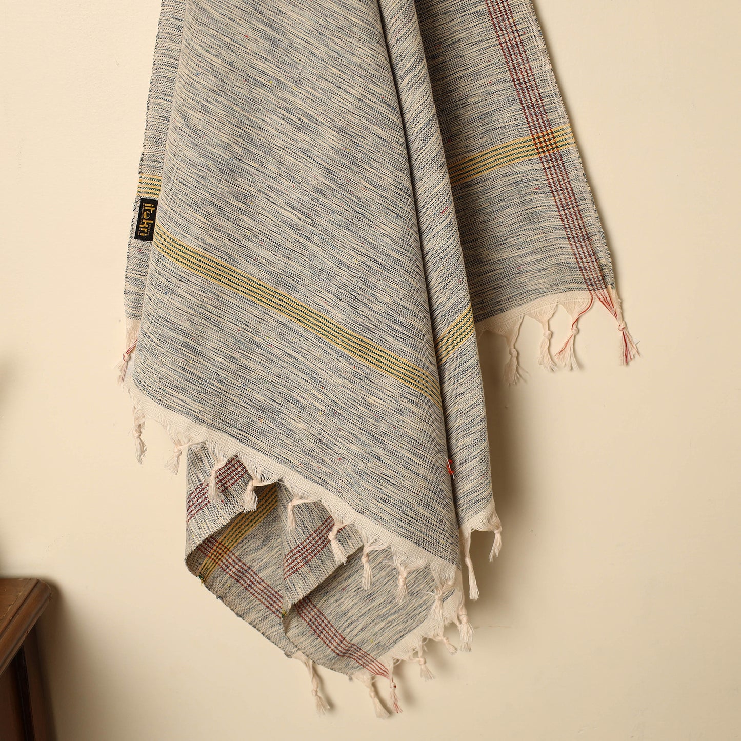 Grey - Handloom Fine Cotton Plain Bath Towel 126