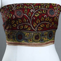 Handpainted Chanderi Silk Kalamkari Blouse Piece 33