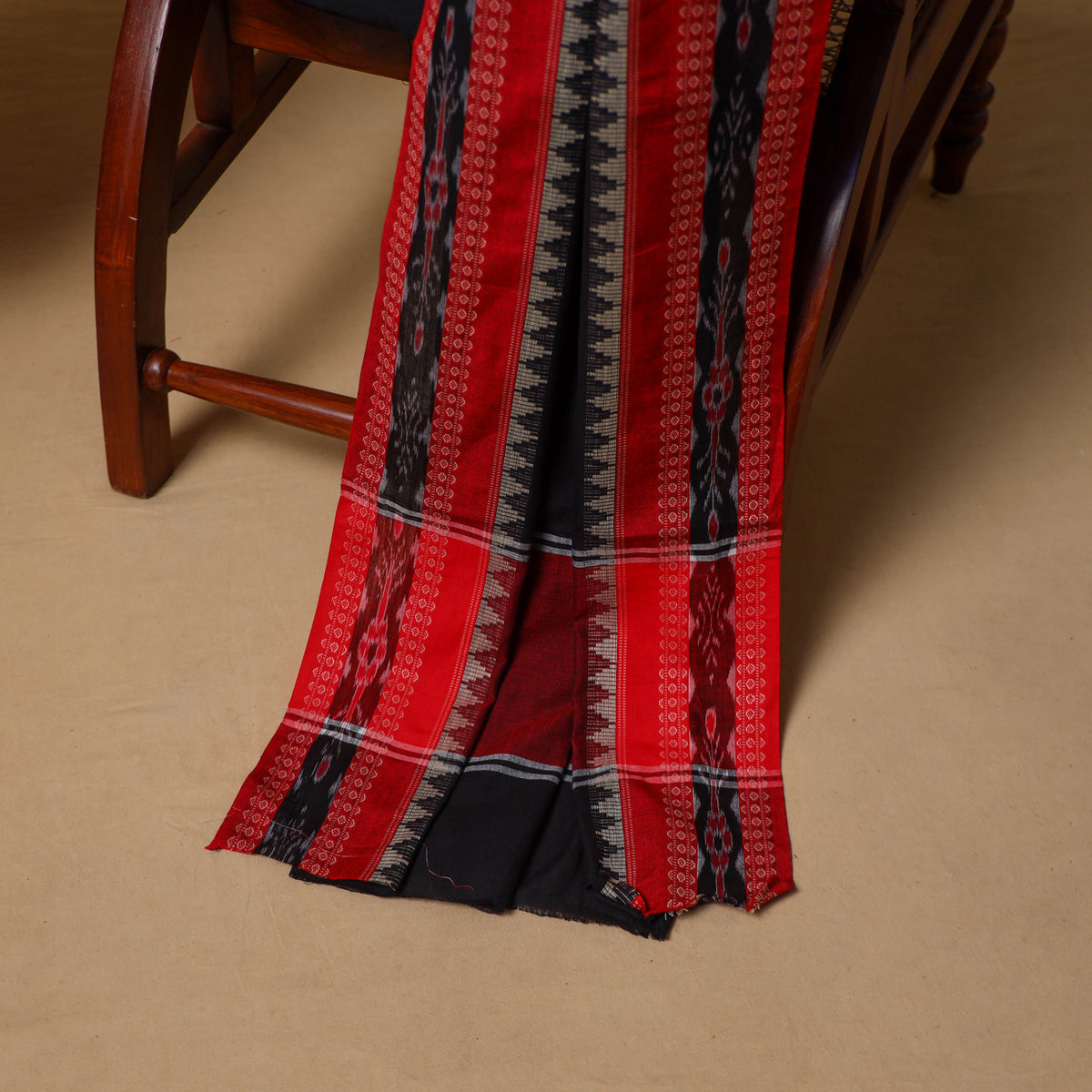 Floral Sanganeri Block Print Cotton Unstitched Dress Material: Kurta, Bottom & Dupatta with Jewellery 11
