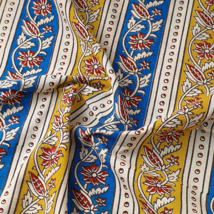 Multicolor - Kalamkari Printed Cotton Fabric 23