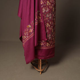 Woolen Heavy Embroidered Unstitched Dress Material: Kurta, Bottom & Dupatta 31