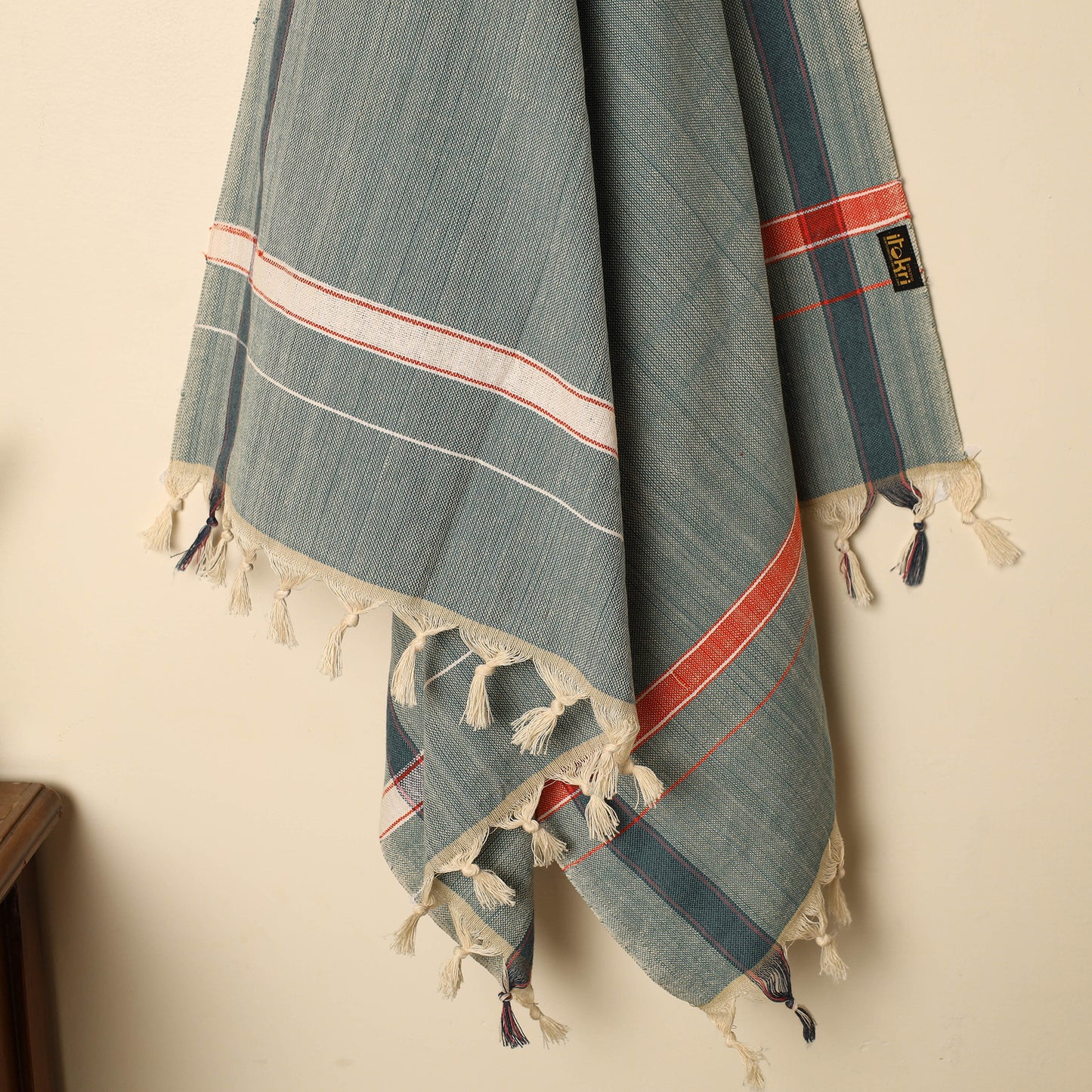 Green - Handloom Fine Cotton Plain Bath Towel 128