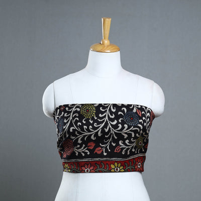 Handpainted Chanderi Silk Kalamkari Blouse Piece 37