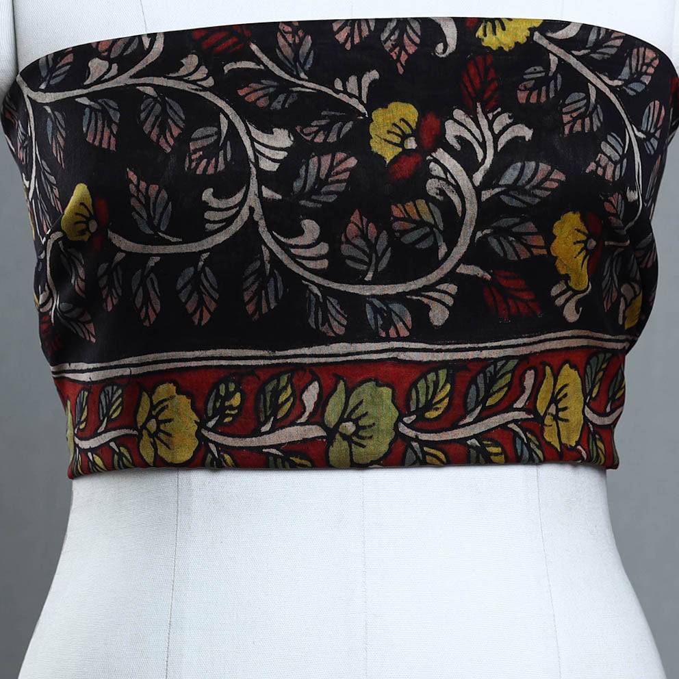 Handpainted Chanderi Silk Kalamkari Blouse Piece 39