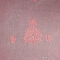 Hand Embroidery Mul Cotton Chikankari Kurta Material - (3.1m) 67