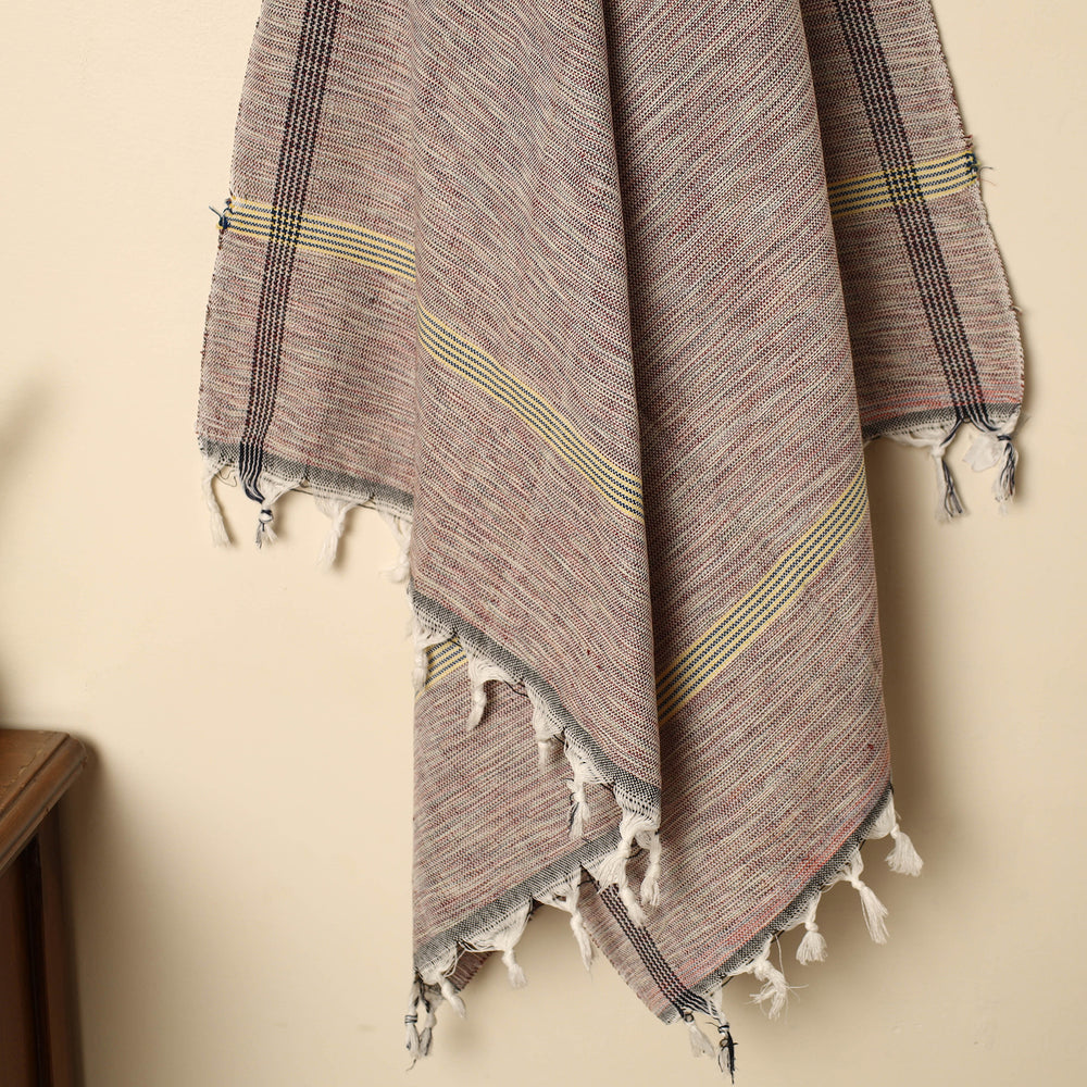 Beige - Handloom Fine Cotton Plain Bath Towel 130